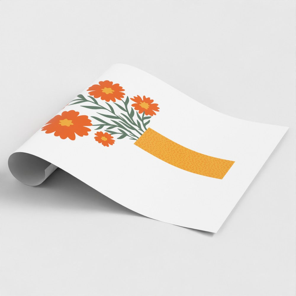 'Sunburst Vase' Art Print