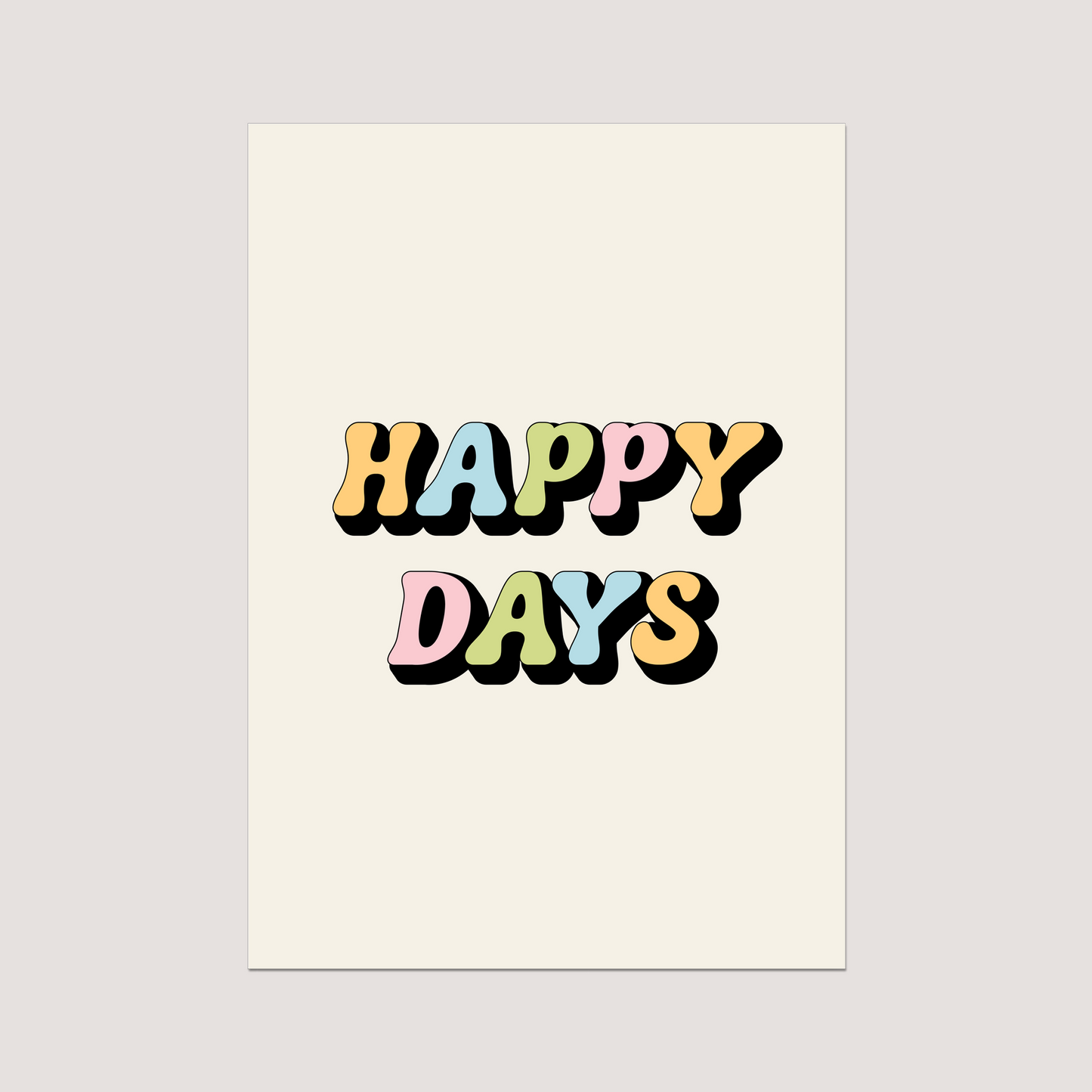 'Happy Days' Art Print Series