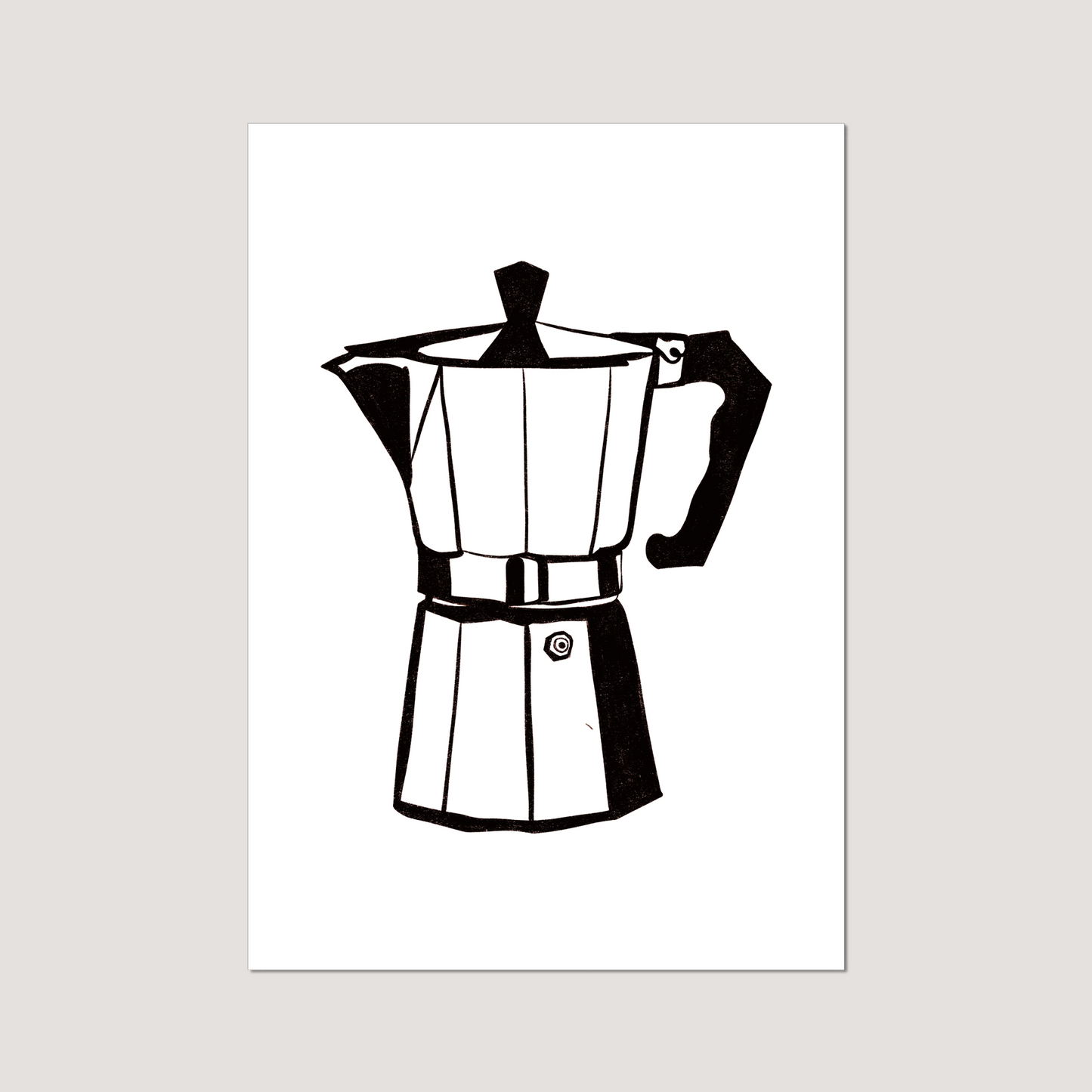 'Moka Coffee Pot' Art Print