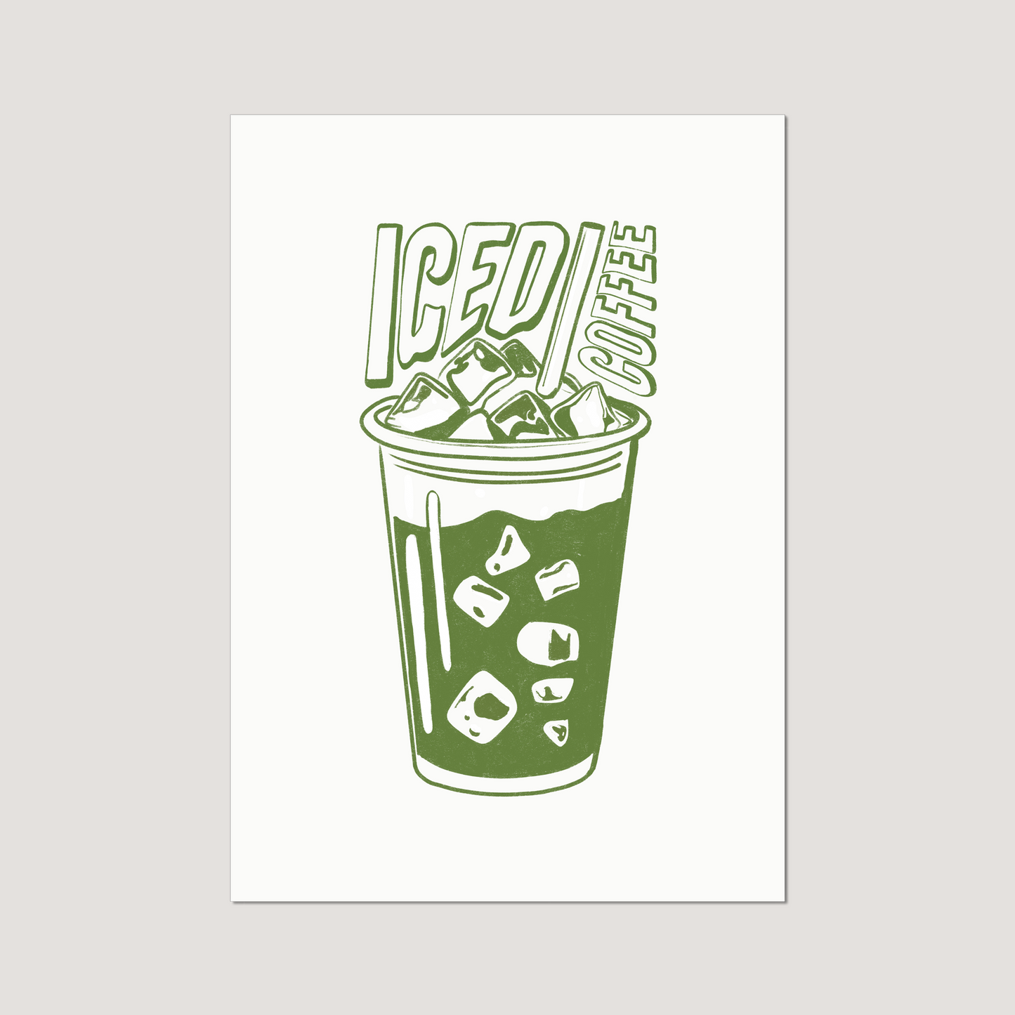 'Iced Coffee' Art Print