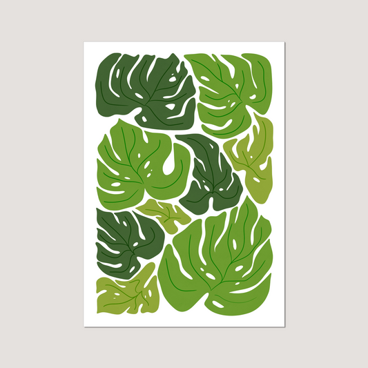 'Monstera Mania' Art Print