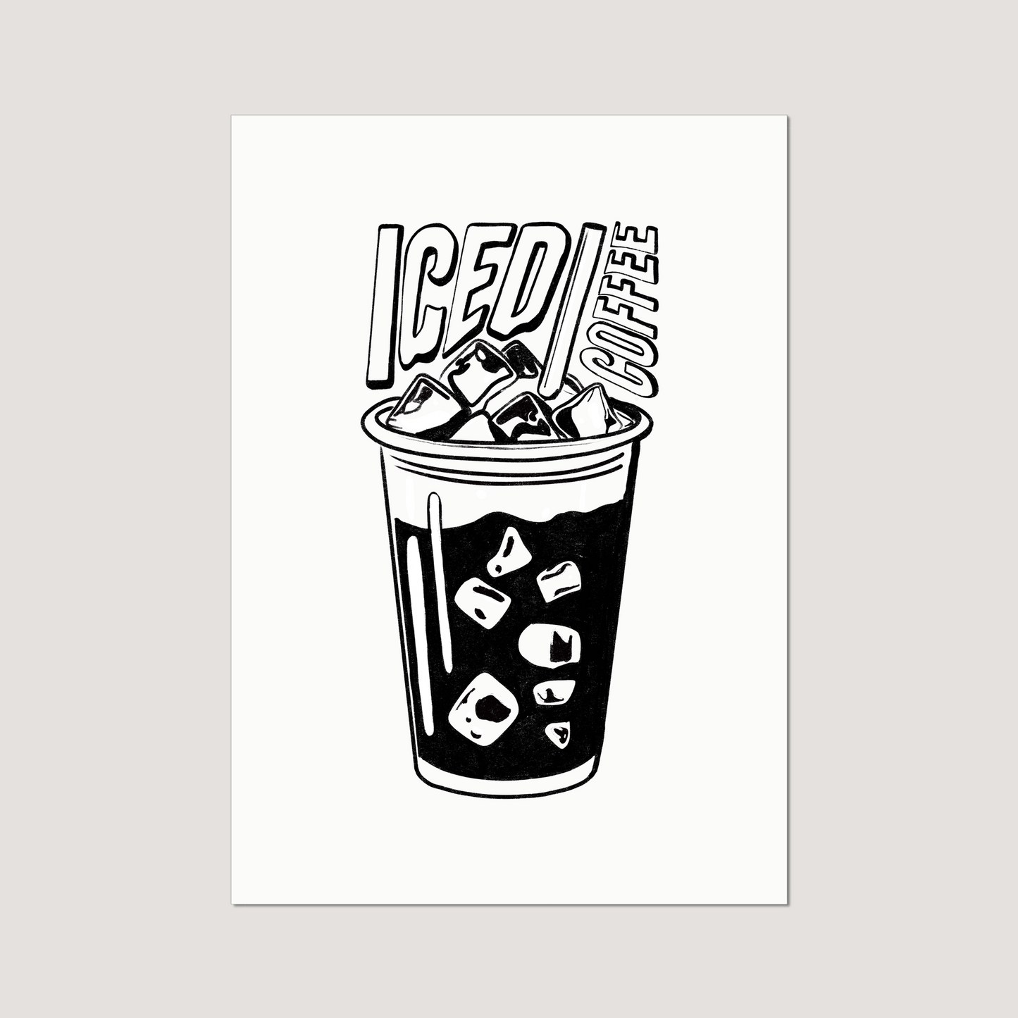 'Iced Coffee' Art Print