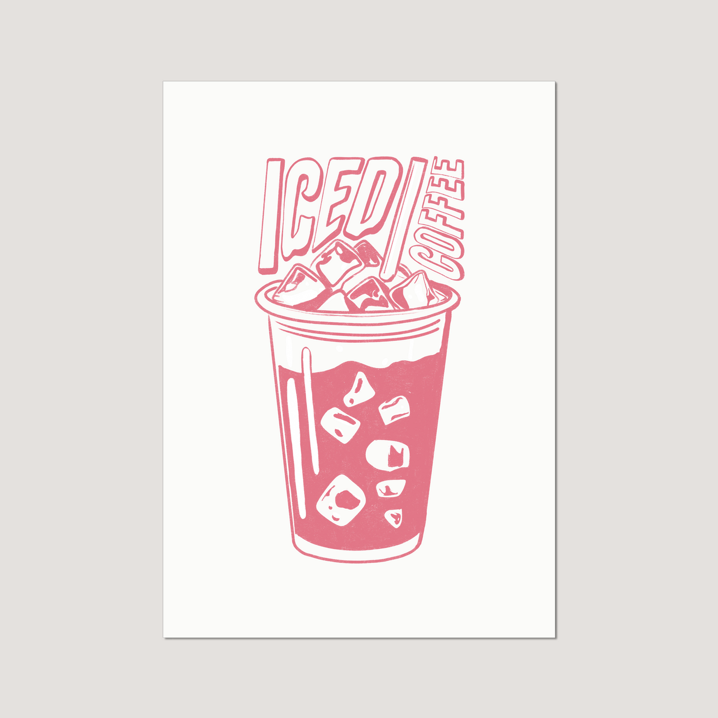 'Iced Coffee' Art Print