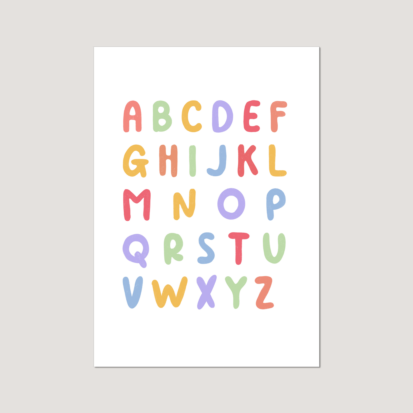 'My First Alphabet' Art Print