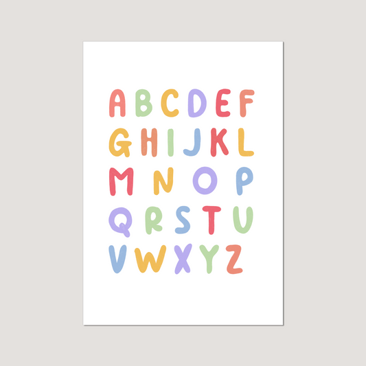 'My First Alphabet' Art Print
